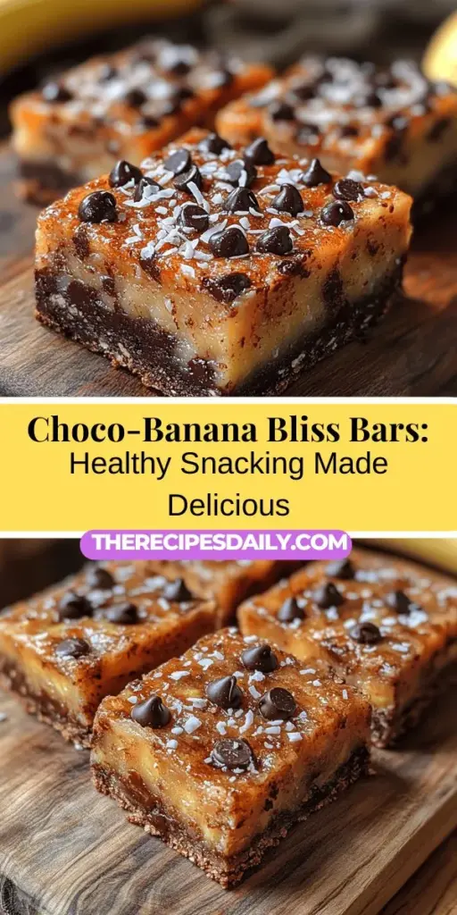 Discover the delightful Choco-Banana Bliss Bars, a perfect blend of health and flavor! These easy-to-make bars are packed with nutritious ingredients like ripe bananas, almond butter, rolled oats, and cocoa powder, making them a guilt-free treat for any time of day. Ideal for breakfast, post-workout fuel, or a satisfying snack, they provide a balanced mix of healthy fats, fiber, and natural sweetness. Customize them with add-ins like nuts or coconut for extra texture and taste. Enjoy your homemade bliss bars and nourish your body!