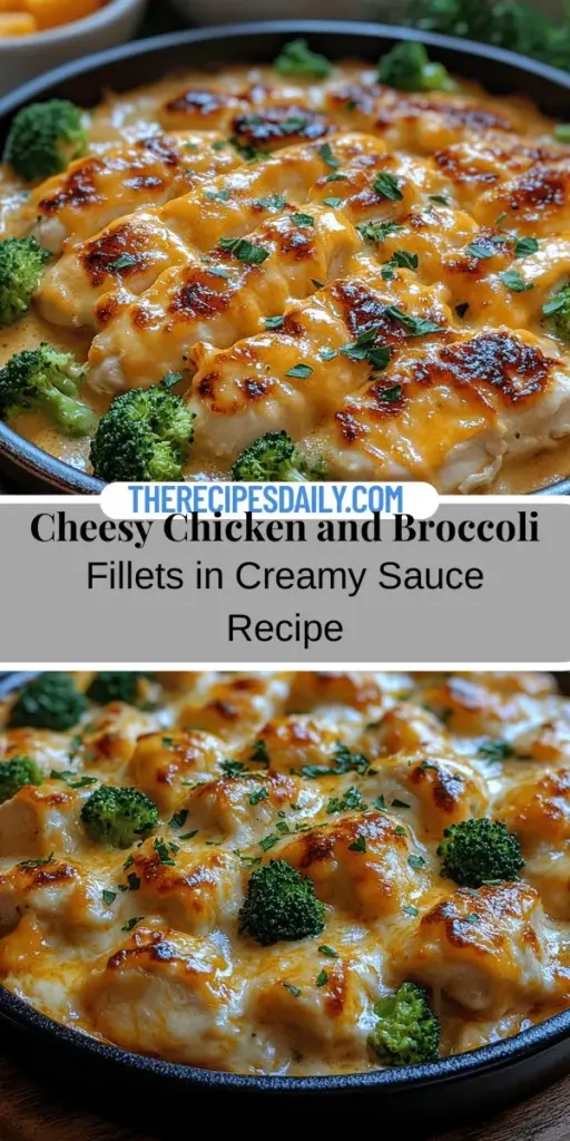 Discover the ultimate comfort food with our Cheesy Delight: Broccoli Chicken Fillets in Creamy Sauce. This mouthwatering recipe combines tender chicken, vibrant broccoli, and a rich, creamy cheese sauce for a meal that is both satisfying and nutritious. Perfect for weeknight dinners or special occasions, this dish takes just 45 minutes to prepare and serve. Bring warmth to your table and enjoy a hearty meal that everyone will love. Get ready to savor every bite!