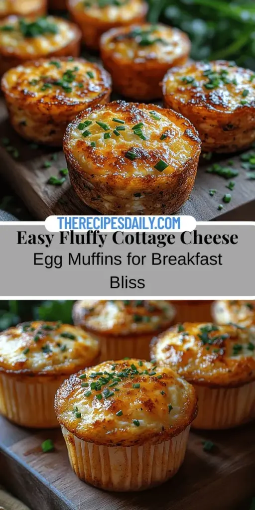 Discover the perfect breakfast with Fluffy Cottage Cheese Egg Muffins! These nutritious delights are packed with protein from cottage cheese and eggs, along with vibrant vegetables for added flavor and health benefits. Easy to make and customizable, they’re perfect as a grab-and-go option or a hearty meal. Learn how to create these delectable muffins that are both satisfying and versatile, making breakfast a breeze. Dive into the recipe and enjoy a delicious start to your day!