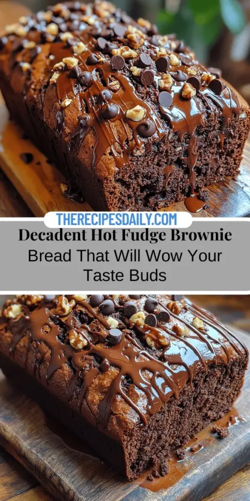 Indulge your sweet tooth with this Decadent Hot Fudge Brownie Bread recipe that combines the rich flavors of classic brownies with the delightful texture of bread. Perfect for any occasion, this treat is easy to make and will impress family and friends. With a moist, fudgy interior and the option to customize with your favorite mix-ins, it’s a delicious centerpiece for desserts or brunch. Enjoy warm slices on their own or topped with ice cream for a heavenly experience!