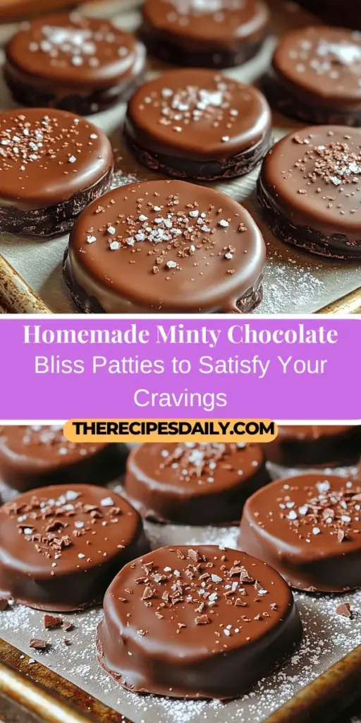 Discover the joy of creating your own homemade treats with Minty Chocolate Bliss Patties. These delightful bites combine rich chocolate and refreshing mint for a sweet experience perfect for any occasion. Easy to make with simple ingredients like sweetened condensed milk and peppermint extract, they are great for novice bakers and seasoned cooks alike. Indulge in the satisfying process of crafting these treats and enjoy a bite of bliss that will impress your friends and family.