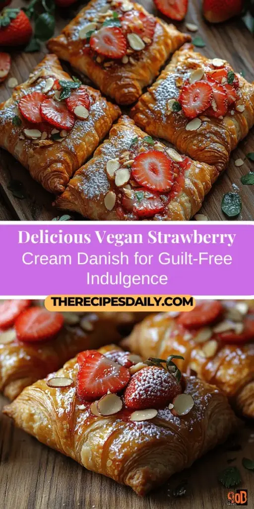 Discover the joy of baking with this Vegan Strawberry Cream Danish recipe that combines flaky pastry with a delicious strawberry cream filling. Perfect for brunches or a sweet treat, this plant-based delight uses wholesome ingredients like fresh strawberries, coconut cream, and almond milk to provide a guilt-free indulgence. Enjoy exploring vegan baking while creating this elegant dessert that’s sure to impress everyone at your table!