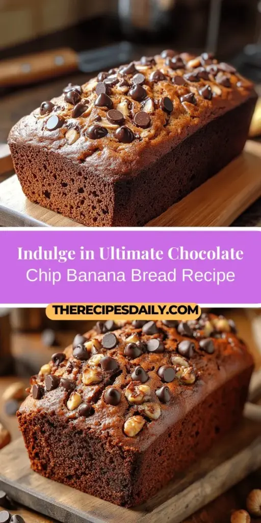 Experience the bliss of homemade baking with this ultimate chocolate chip banana bread recipe. Combining the natural sweetness of ripe bananas and rich chocolate chips, this loaf offers a moist and tender texture that’s perfect for breakfast, snacks, or desserts. Discover the essential ingredients, step-by-step instructions, and helpful tips to ensure your banana bread turns out perfectly every time. Indulge in this delightful treat, sure to become a family favorite!