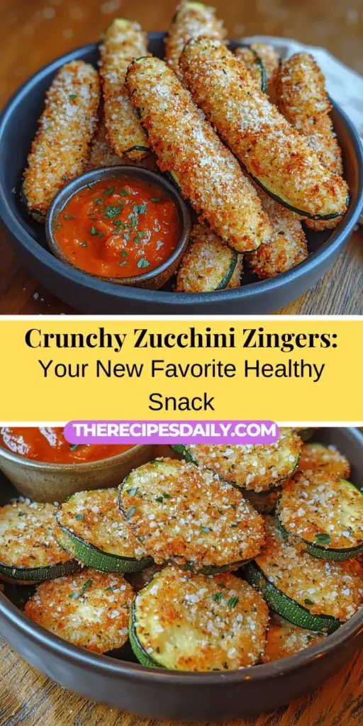 Looking for a healthy and delicious snack? Try Crunchy Zucchini Zingers! These bite-sized treats are packed with essential nutrients and offer a perfect balance of crunch and flavor. Made from fresh zucchini, breadcrumbs, and spices, they are easy to prepare and make an excellent guilt-free option for any occasion. Ideal for busy parents or health-conscious individuals, these zingers will satisfy your cravings while helping you eat more veggies. Serve them with your favorite dipping sauce for an even tastier experience!