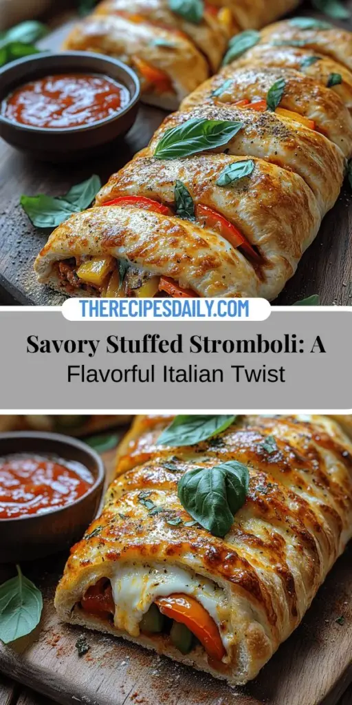 Discover the joy of making Savory Stuffed Stromboli Delight, an Italian-American favorite that combines the best of pizza in a portable, rollable meal. Perfect for family dinners, game nights, or party appetizers, this recipe is incredibly versatile. Customize your filling with meats, cheeses, and vegetables to match your taste. Learn the simple steps and essential ingredients to create a golden-brown, flavorful Stromboli that everyone will love. Unleash your culinary creativity today!