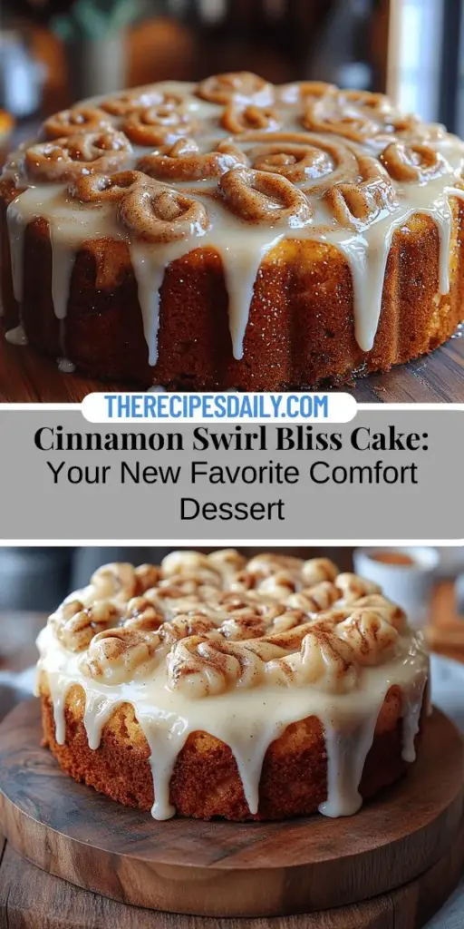 Discover the heartwarming joy of baking with the Cinnamon Swirl Bliss Cake! This delightful dessert combines a rich, buttery base with a tantalizing swirl of aromatic cinnamon, creating a comforting experience perfect for family gatherings or quiet afternoons. Our article guides you through a simple, step-by-step recipe, complete with tips and substitutions to cater to various dietary needs. Experience the warmth and togetherness that comes with each delicious slice of this enchanting cake!