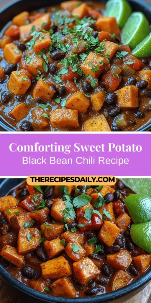 Discover the warmth and comfort of Sweet Potato & Black Bean Chili, a plant-based dish that is both delicious and nutritious. Packed with flavor, this chili features sweet potatoes and black beans, offering a delightful combination of sweetness and earthiness. It's perfect for various dietary preferences and can be easily customized with spices and veggies. Enjoy it as a hearty meal for gatherings or cozy nights in—your taste buds will thank you!