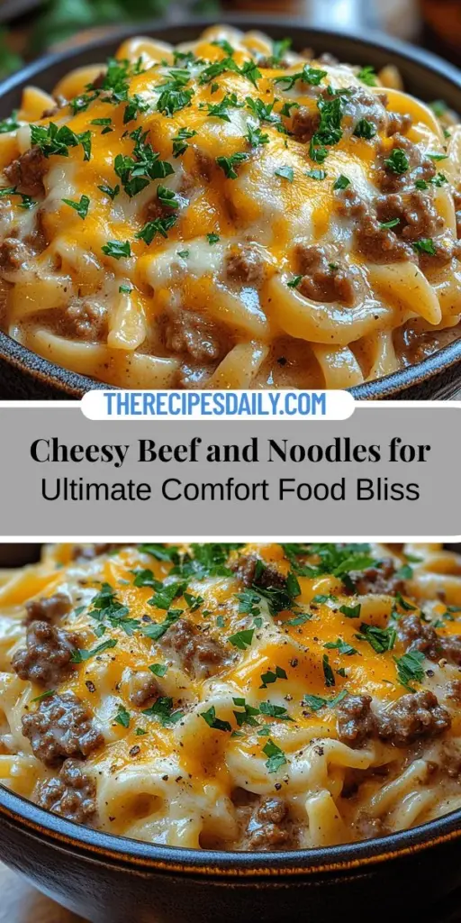 Dive into the comforting world of Cheesy Beef and Noodles Delight! This creamy, cheesy dish combines tender ground beef, soft egg noodles, and a rich cheese sauce, making it a favorite for busy weeknight dinners or special gatherings. With simple ingredients and easy preparation, it's perfect for families, including picky eaters. Discover endless variations and enjoy a meal that brings everyone together. Gather your ingredients and enjoy the warmth of home-cooked comfort.