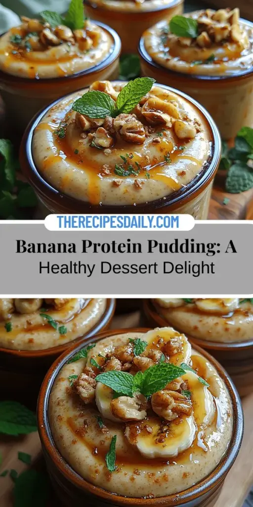 Discover the deliciously nutritious Banana Boosted Protein Pudding, a perfect plant-based dessert that satisfies your sweet tooth while promoting health. Made from ripe bananas, almond milk, protein powder, and chia seeds, this creamy pudding is rich in fiber and protein, making it ideal for anyone looking for a wholesome treat. It's simple to make, customizable, and perfect for breakfast, a snack, or dessert. Elevate your healthy eating with this guilt-free delight!
