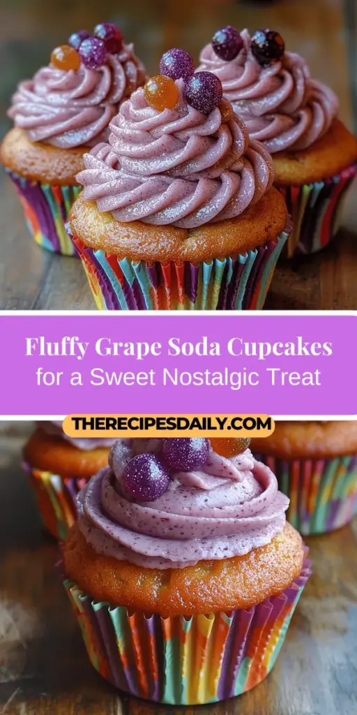 Discover the joy of baking with these Fluffy Grape Soda Cupcakes, a nostalgic twist on a classic dessert! These light and airy cupcakes capture the sweet effervescence of grape soda, evoking childhood memories with every bite. Perfect for parties or a special treat, this recipe guides you through creating moist cupcakes topped with a creamy grape soda frosting. Get ready to indulge in a fun, flavorful experience that’s sure to delight your taste buds!