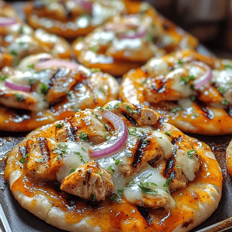 If you're in search of a quick yet delectable meal, look no further than the Sticky Sweet Honey BBQ Chicken Flatbread. This dish seamlessly combines the smoky, tangy flavors of barbecue with the sweetness of honey, creating a culinary masterpiece that is sure to tantalize your taste buds. Imagine crispy flatbreads topped with tender, juicy chicken slathered in a rich, sticky BBQ sauce, all adorned with fresh toppings. This recipe is not just a feast for the eyes; it’s a delightful explosion of flavors that will impress your family and friends alike.