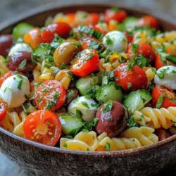 Mediterranean cuisine is celebrated for its vibrant flavors, colorful ingredients, and wholesome nutrition. This culinary tradition, deeply rooted in the cultures surrounding the Mediterranean Sea, emphasizes fresh vegetables, healthy fats, and aromatic herbs, offering a delightful array of dishes that can satisfy both the palate and the body. One such dish that captures the essence of this vibrant cuisine is the Mediterranean Bliss Pasta Salad. This versatile salad serves as an ideal choice for various occasions, from casual family dinners to festive gatherings and potlucks.