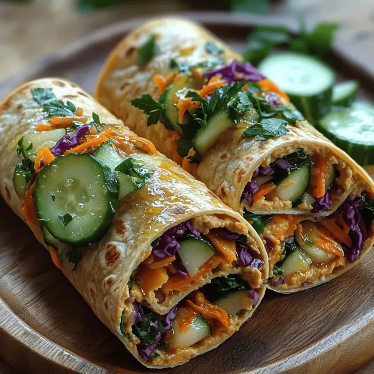 In recent years, wraps have gained immense popularity as a healthy meal option, offering a versatile and convenient way to enjoy a variety of ingredients. Whether for a quick lunch, a satisfying dinner, or a post-workout snack, wraps can be tailored to suit various tastes and dietary needs. One standout option that perfectly embodies the essence of fresh and vibrant flavors is the Lemon Garlic Hummus Veggie Wrap. This delightful wrap not only packs a punch in terms of taste but also serves as a nutritious choice that can easily become a staple in your weekly meal rotation.