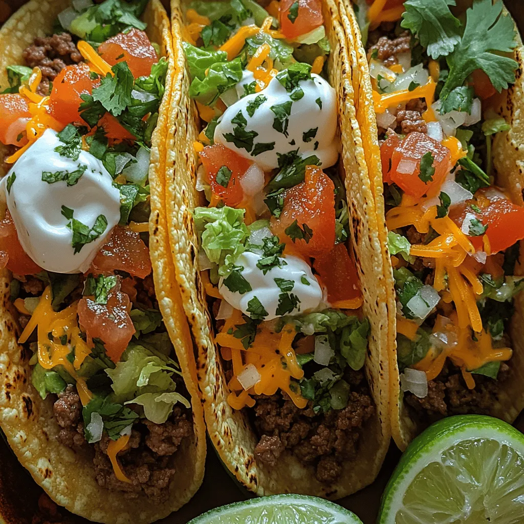 Classic beef tacos are more than just a meal; they are a culinary celebration that brings together tradition, flavor, and creativity. Across many cultures, tacos have become a beloved staple, often found at family gatherings, festive celebrations, or simply as a comforting weeknight dinner. Their allure lies in the delightful combination of seasoned ground beef, fresh vegetables, and an array of toppings that cater to individual tastes. Each taco can be customized to suit preferences, allowing home cooks to explore their creativity while adhering to a simple yet satisfying recipe.