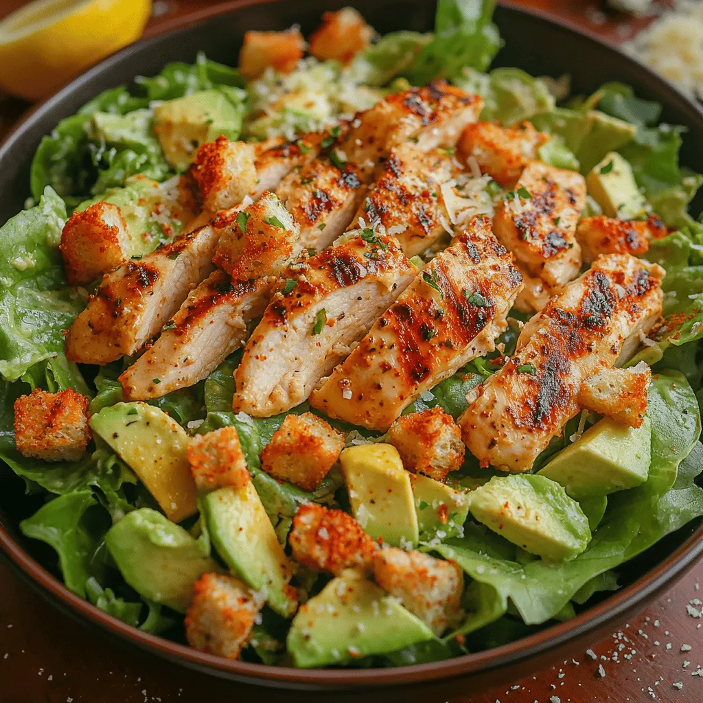 At the heart of this Creamy Avocado Chicken Caesar Salad is the chicken, a vital ingredient that provides not only a robust flavor but also a significant source of protein. Protein is essential for muscle repair, immune function, and overall health, making it a critical component of a balanced meal. When selecting chicken for your salad, opt for boneless, skinless chicken breasts for a leaner option or thighs for a richer flavor.