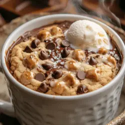 The allure of a freshly baked cookie is hard to resist, especially when it can be made in mere minutes right in your microwave. Enter the Chocolate Dream Mug Cookie—a delightful concoction that perfectly balances convenience and indulgence. This recipe not only caters to your sweet cravings but also brings the joy of home-baked goods to your kitchen without the hassle of extensive preparation or cleanup. Whether you’re looking for a quick dessert after dinner or a late-night treat to satisfy your sweet tooth, this mug cookie is an excellent choice, offering a warm, gooey experience that is both comforting and delicious.