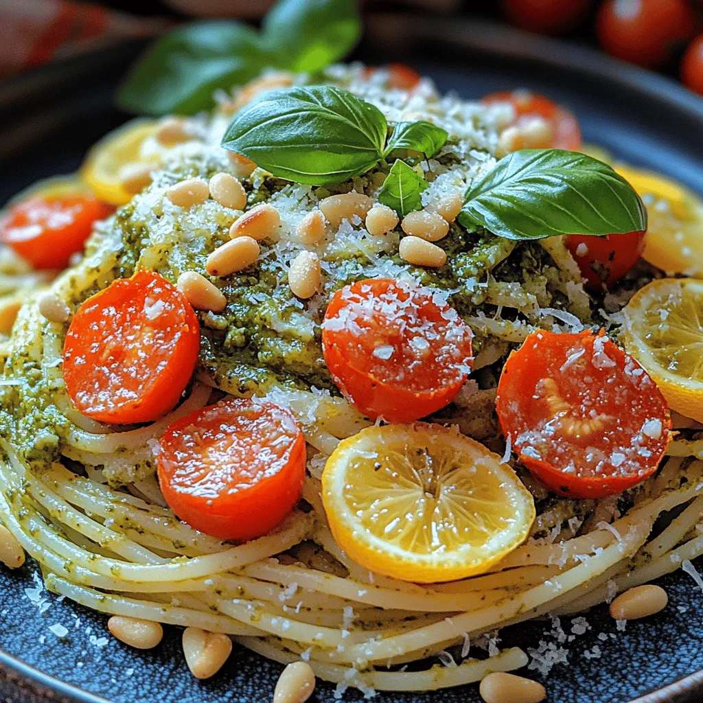 If you’re in search of a dish that embodies both simplicity and vibrant flavor, look no further than Zesty Lemon Basil Pesto Spaghetti. This delightful meal merges the fresh, aromatic qualities of basil with the bright zing of lemon, resulting in a pasta dish that is not only delicious but also incredibly easy to prepare. The combination of these ingredients creates a sensational harmony that tantalizes the taste buds, making it a favorite for both casual family dinners and more formal gatherings.
