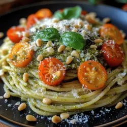 If you’re in search of a dish that embodies both simplicity and vibrant flavor, look no further than Zesty Lemon Basil Pesto Spaghetti. This delightful meal merges the fresh, aromatic qualities of basil with the bright zing of lemon, resulting in a pasta dish that is not only delicious but also incredibly easy to prepare. The combination of these ingredients creates a sensational harmony that tantalizes the taste buds, making it a favorite for both casual family dinners and more formal gatherings.