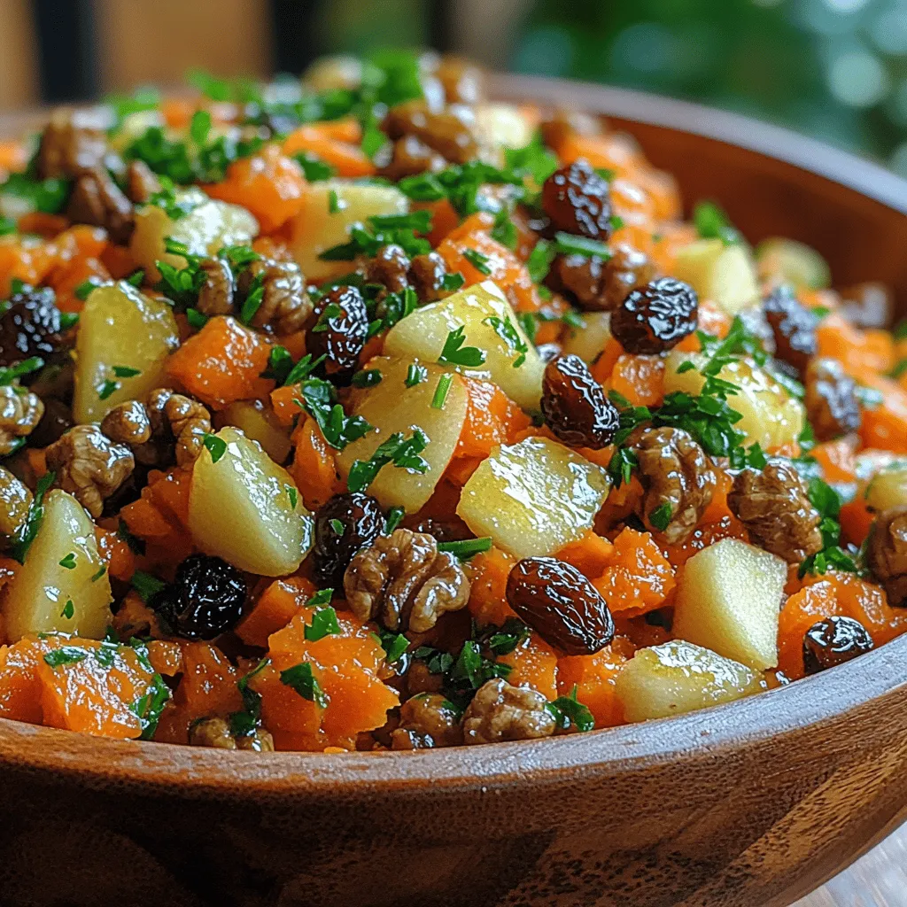 Are you looking for a refreshing and nutritious addition to your meal rotation? The Crunchy Carrot Apple Delight is an exciting recipe that combines the crispness of fresh carrots with the sweetness of apples, all enhanced by the satisfying crunch of walnuts. This delightful dish not only pleases the palate but also packs a powerful nutritional punch, making it an excellent choice for health-conscious individuals. Whether served as a vibrant side dish or a light lunch, this recipe stands out for its versatility and flavor.