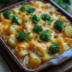 When it comes to comfort food that delights the whole family, few dishes can rival a Cheesy Baked Potato Chicken & Broccoli Casserole. This hearty meal combines the satisfying taste of tender potatoes, juicy chicken, vibrant broccoli, and a delightful blend of cheeses, making it a favorite for both busy weeknights and special gatherings. The creamy, cheesy goodness enveloping the ingredients creates a comforting dish that warms the heart and nourishes the soul.