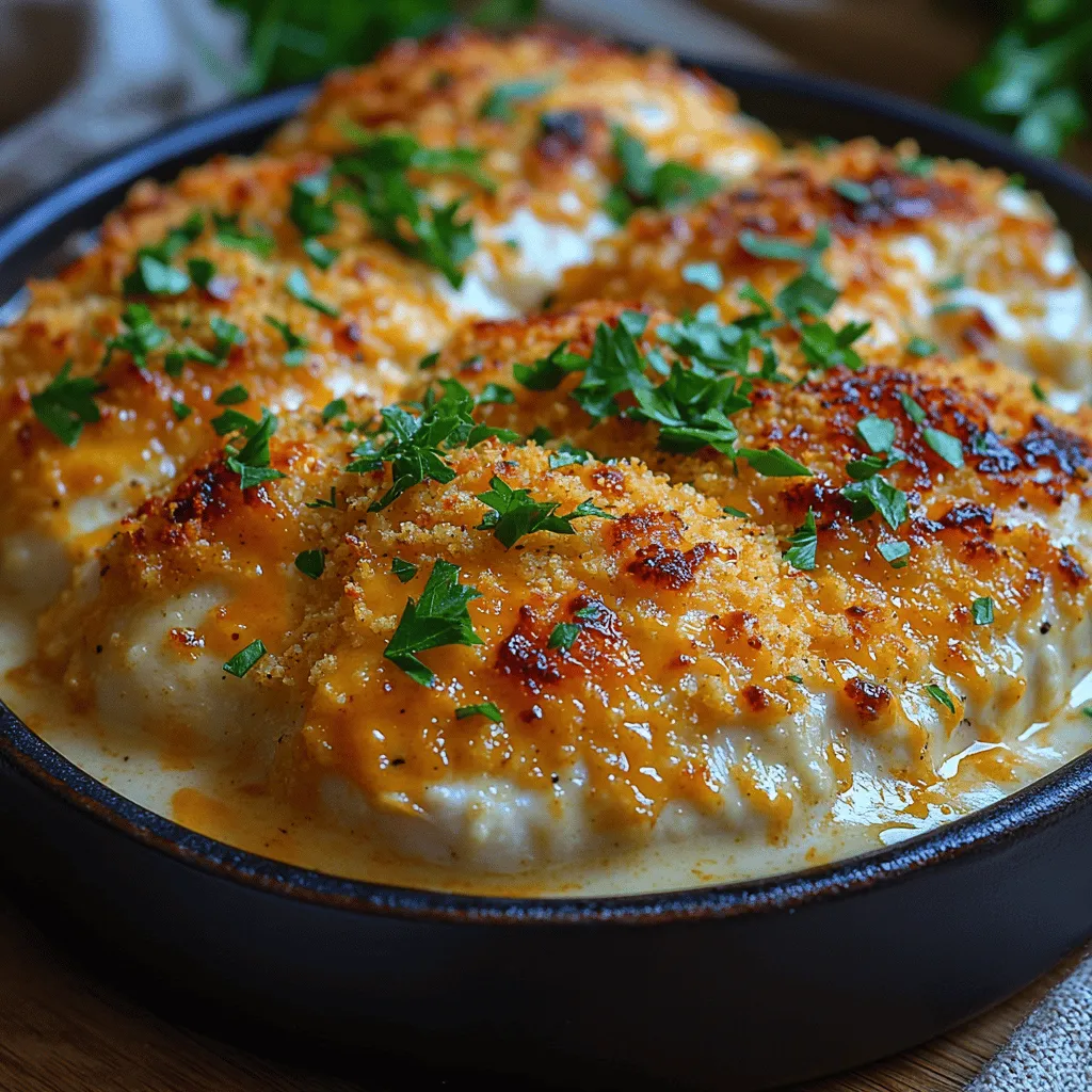 Welcome to a culinary adventure where comfort meets flavor in the delightful dish known as Baked Cheddar Ranch Chicken. This recipe is not just a meal; it's a celebration of two beloved flavors that resonate with many: the sharp, creamy notes of cheddar and the zesty, herby infusion of ranch. Together, they create a mouthwatering experience that encapsulates the essence of home-cooked goodness, making it a go-to favorite for families and busy weeknight dinners alike.
