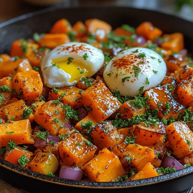 Breakfast is often referred to as the most important meal of the day, and for good reason. It sets the tone for your energy levels and mood, fueling you for the tasks ahead. If you're searching for a vibrant, hearty, and nutritious breakfast option, look no further than this savory sweet potato hash with eggs. Combining the natural sweetness of sweet potatoes with the rich, satisfying flavor of eggs, this dish is not only delicious but also packed with essential nutrients.