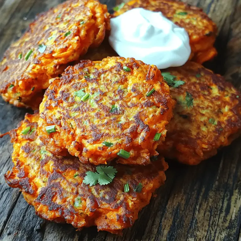 Gather around, food enthusiasts! If you're looking for a deliciously healthy and vibrant dish that tantalizes your taste buds while also being kind to your body, look no further than the Carrot-Crazy Spiced Fritters. Bursting with flavors and packed with nutrients, these fritters are not only a fantastic way to showcase the humble carrot but also an excellent addition to your vegetarian and gluten-free repertoire. This recipe brings together the sweetness of fresh carrots and the warming notes of spices, making it a delightful treat for any occasion.