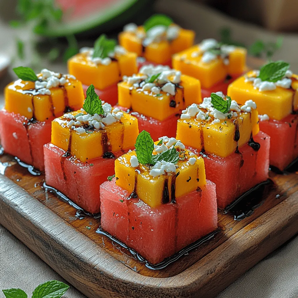To create the perfect Watermelon Mango Feta Bites, it is essential to understand the ingredients involved. Each component plays a crucial role in achieving the harmonious balance of flavors that makes this dish so appealing.