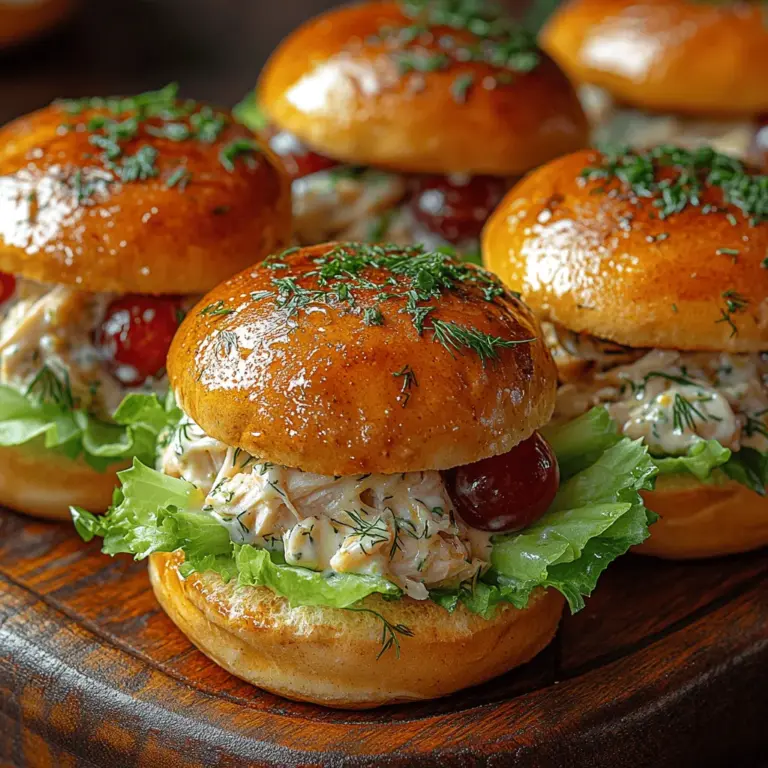 In the world of casual dining and entertaining, sliders have carved out a special place for themselves. These miniature sandwiches are not only visually appealing but also incredibly versatile, making them the perfect choice for a wide range of occasions. Whether you are hosting a backyard barbecue, planning a picnic in the park, or simply looking for a quick and satisfying lunch, sliders can easily rise to the occasion. Among the myriad of slider options available, Mini Chicken Salad Sliders stand out as a delightful choice, combining flavorful ingredients with a satisfying crunch.