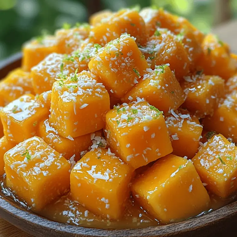 The foundation of this recipe rests on two star ingredients: ripe mangoes and creamy coconut milk. Let’s take a closer look at what makes these ingredients not only tasty but also nutritious.