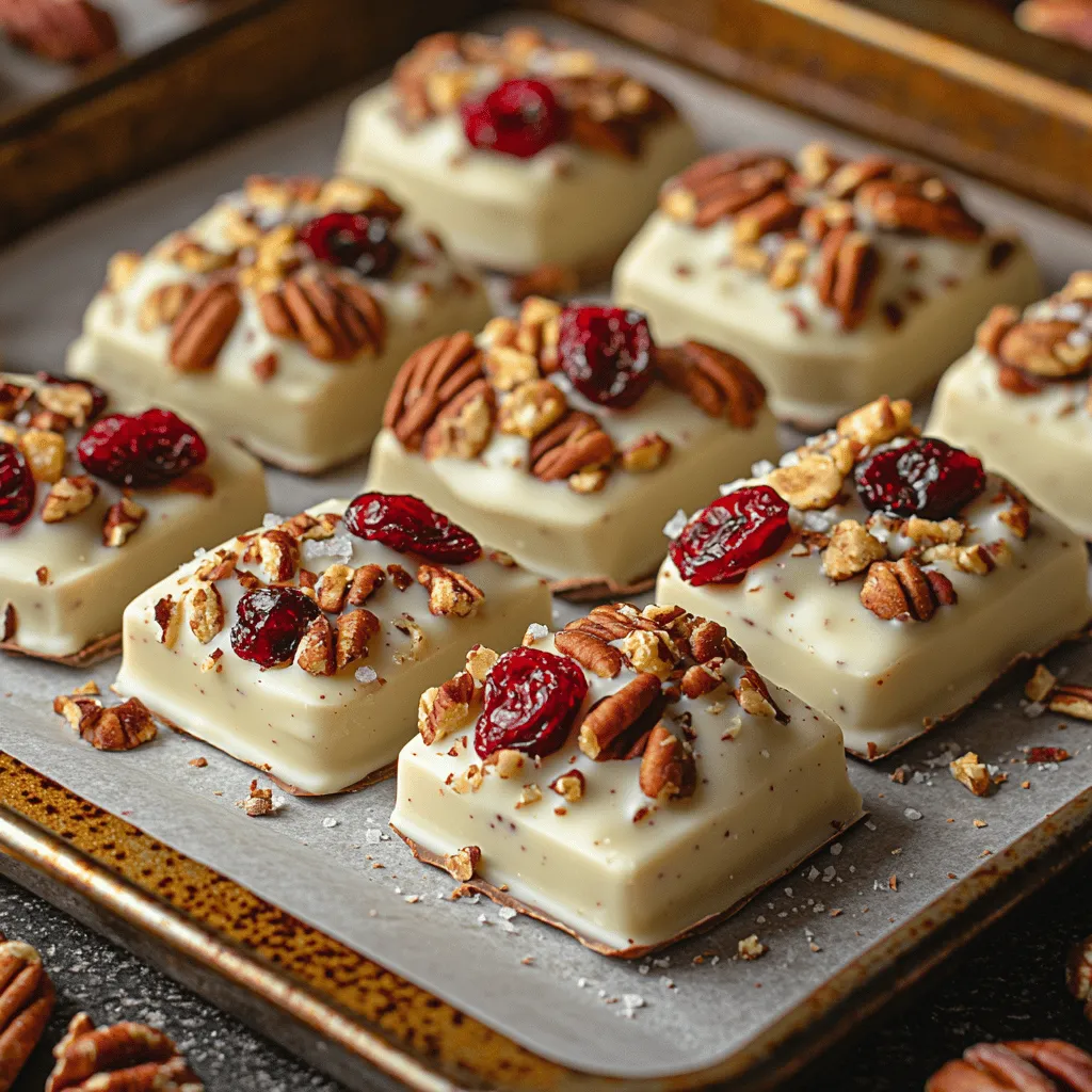 If you're looking for a delightful treat that marries sweetness with a touch of tartness, look no further than White Chocolate Cranberry Pecan Clusters. This recipe is not only simple to prepare, but it also offers a beautiful blend of flavors and textures that make it a perfect choice for any occasion. Whether it's a festive holiday gathering or a cozy night in, these clusters are sure to impress friends and family alike.
