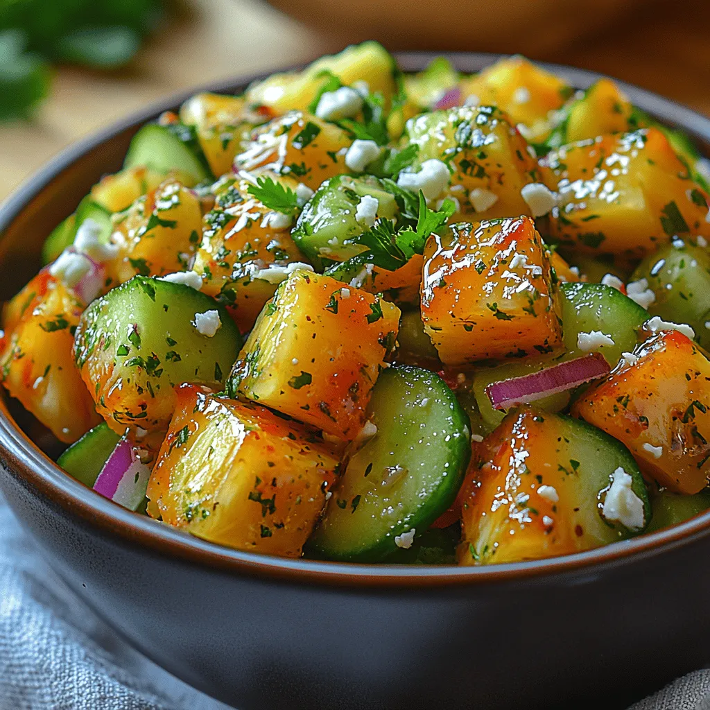 Welcome to a refreshing journey through tropical flavors with the Pineapple Cucumber Paradise Salad. As the heat of summer rolls in, there’s nothing quite like a light, vibrant dish that captures the essence of sun-soaked beaches and lush landscapes. This salad is a delightful medley of sweet and savory ingredients that not only tantalize your taste buds but also nourish your body. It’s perfect for those warm days when you crave something refreshing yet satisfying.