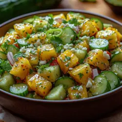 Welcome to a refreshing journey through tropical flavors with the Pineapple Cucumber Paradise Salad. As the heat of summer rolls in, there’s nothing quite like a light, vibrant dish that captures the essence of sun-soaked beaches and lush landscapes. This salad is a delightful medley of sweet and savory ingredients that not only tantalize your taste buds but also nourish your body. It’s perfect for those warm days when you crave something refreshing yet satisfying.
