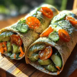 When crafting the perfect wrap, the choice of vegetables can make all the difference. Let’s take a closer look at the nutritional contributions of our featured fresh vegetables: cherry tomatoes, cucumbers, and carrots.