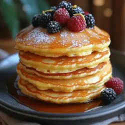 Pancakes are often considered the quintessential breakfast food, adored by people of all ages. Whether served with syrup, fruit, or a sprinkle of powdered sugar, pancakes have a special place in our hearts and on our tables. However, if you’re looking to elevate your breakfast game, consider trying Zesty Lemon Ricotta Pancakes. This unique twist on the classic pancake recipe incorporates ricotta cheese and fresh lemon zest, resulting in a dish that is not only light and fluffy but also bursting with refreshing flavor.