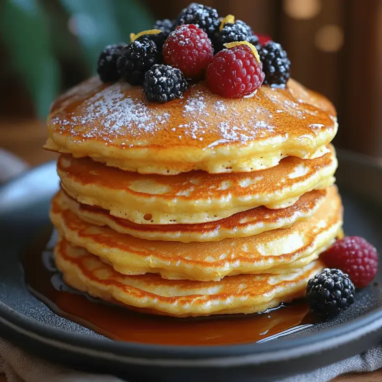 Pancakes are often considered the quintessential breakfast food, adored by people of all ages. Whether served with syrup, fruit, or a sprinkle of powdered sugar, pancakes have a special place in our hearts and on our tables. However, if you’re looking to elevate your breakfast game, consider trying Zesty Lemon Ricotta Pancakes. This unique twist on the classic pancake recipe incorporates ricotta cheese and fresh lemon zest, resulting in a dish that is not only light and fluffy but also bursting with refreshing flavor.