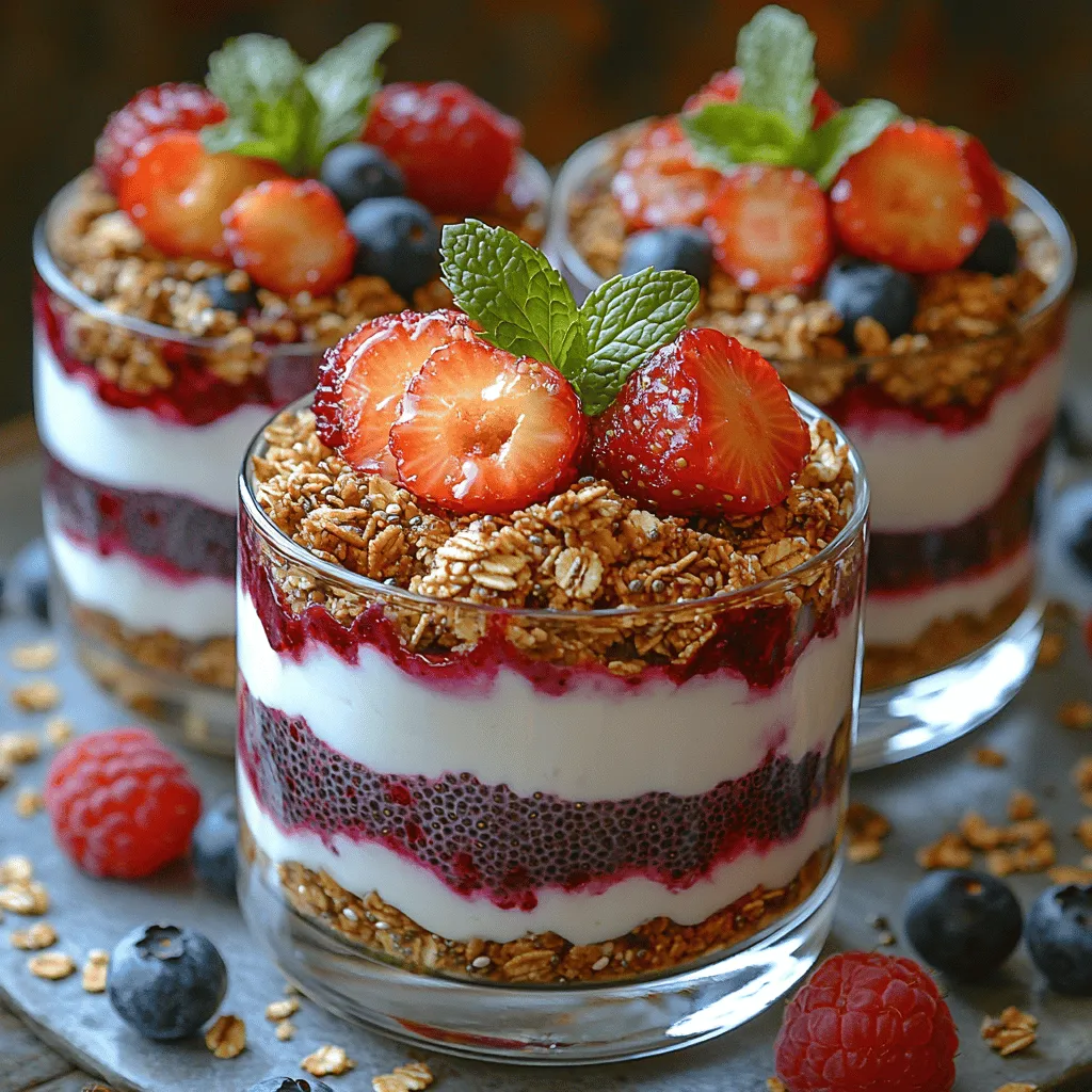 Delicious Berry Chia Jam Yogurt Parfaits: A Nutritious Delight