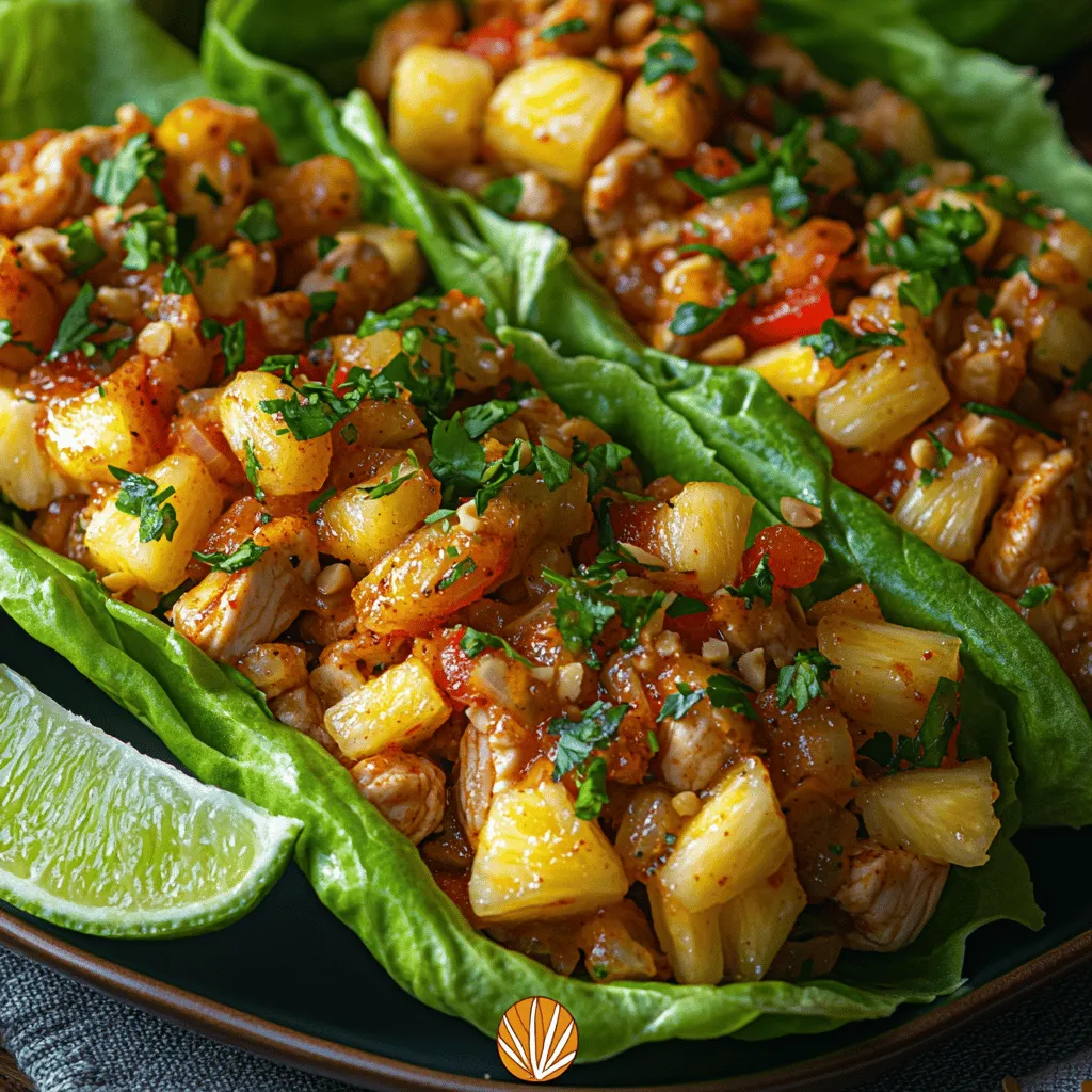 Are you seeking a vibrant, healthy meal option that is not only delicious but also visually appealing? Look no further than Tropical Paradise Pineapple Chicken Lettuce Wraps. This dish combines the sweet tang of fresh pineapple with savory, tender chicken, all wrapped up in crisp, refreshing lettuce. Each bite offers a delightful burst of flavor, making it a perfect choice for lunch, dinner, or even as an appetizer at gatherings.