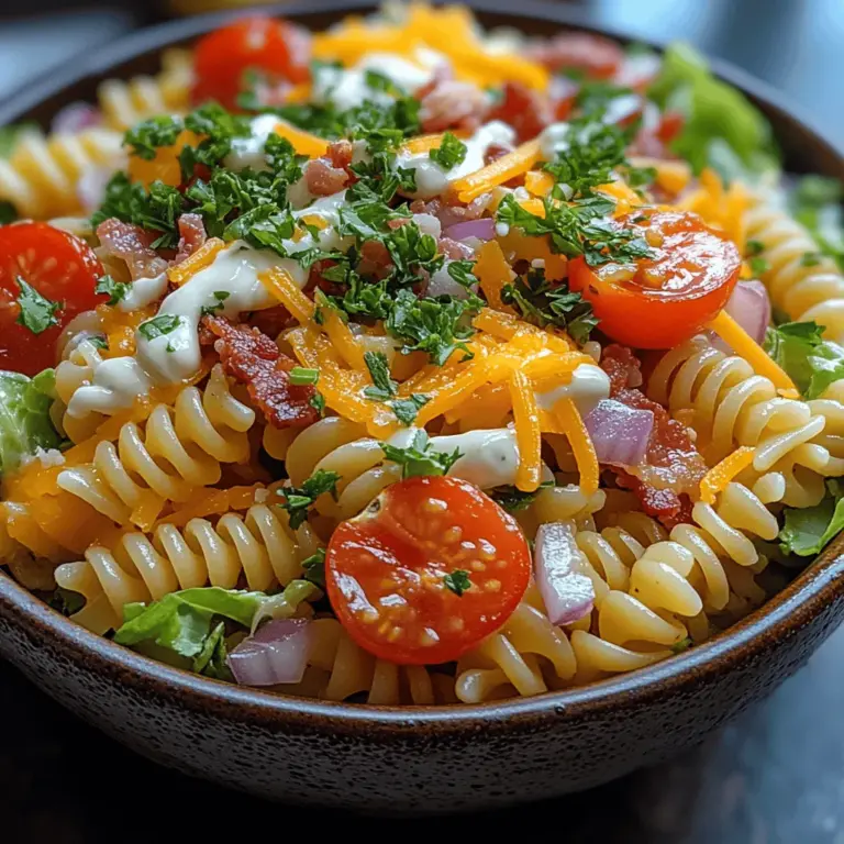 As the sun shines brighter and the temperatures rise, summer gatherings and picnics become the backdrop for cherished moments with family and friends. One dish that consistently steals the culinary spotlight during these occasions is the pasta salad. Its versatility, ease of preparation, and ability to be made ahead of time make it a staple at barbecues, potlucks, and outdoor feasts. Among the myriad of pasta salad recipes available, the BLT Pasta Salad stands out as a delightful fusion of classic flavors that tantalize the taste buds.