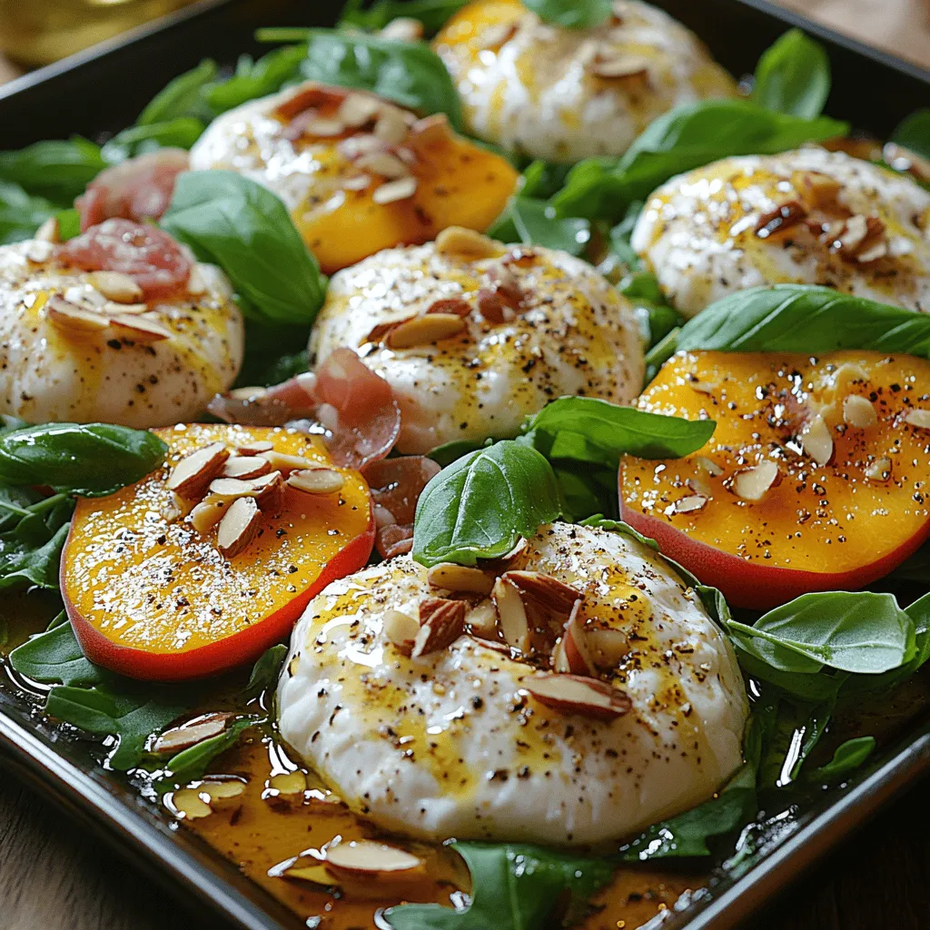 As the summer sun shines brightly, there’s nothing quite like a light and refreshing salad to keep us cool and satisfied. Summer salads are not just a culinary necessity; they are a celebration of the season’s bounty, bringing together vibrant colors and fresh flavors. Among the myriad of salad options, the Peach Burrata Bliss salad stands out with its delightful combination of sweet, juicy peaches and rich, creamy burrata cheese. This dish is not only a feast for the eyes but also a harmonious blend of flavors and textures that will tantalize your taste buds.