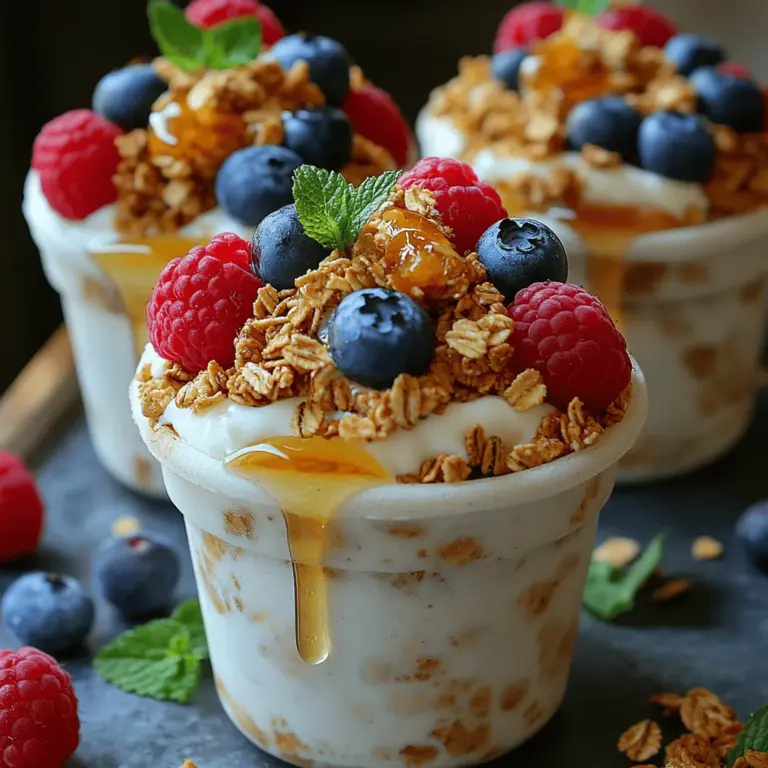 In the world of healthy snacking, few delights are as versatile and satisfying as frozen yogurt granola cups. These delightful treats elegantly combine the creamy goodness of Greek yogurt with the crunch of granola and the freshness of berries, making them an ideal snack for any time of the day. Whether you're seeking a nutritious breakfast option, a post-workout snack, or a refreshing dessert, these frozen yogurt granola cups are sure to please.