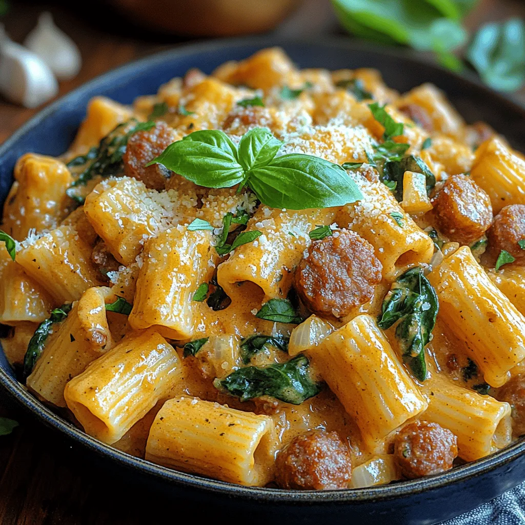 If you’re searching for a dish that perfectly balances rich flavors, comforting textures, and family-friendly appeal, look no further than Creamy Sausage Rigatoni. This hearty pasta dish is a celebration of flavor, bringing together savory Italian sausage, a luscious creamy sauce, and vibrant spinach. It's a meal that not only satisfies the palate but also warms the heart, making it a popular choice for weeknight dinners, special occasions, or any gathering where comfort food is in demand.
