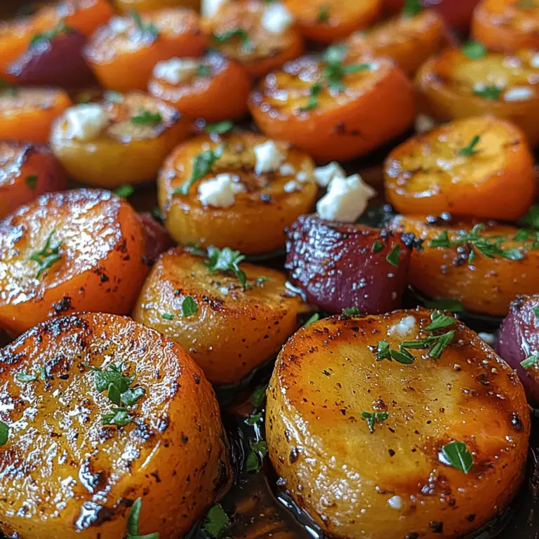 If you’re searching for a vibrant and delectable side dish that elevates any meal, look no further than the Balsamic Roasted Carrot Medley. With its stunning array of colors and rich flavor profile, this dish not only pleases the palate but also catches the eye. The combination of sweetness from the carrots and the tangy notes from the balsamic vinegar creates a harmonious balance that complements a variety of main courses, from grilled meats to vegetarian dishes.