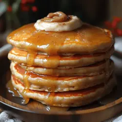 Imagine biting into a fluffy pancake that is infused with the warm, comforting flavors of a cinnamon roll. This is exactly what you get with Cinnamon Roll Pancake Stacks—a delightful fusion of two beloved breakfast items that will elevate your morning routine. The combination of fluffy pancakes and a sweet cinnamon swirl, topped with a luscious cream cheese glaze, creates a breakfast experience that is both visually appealing and incredibly delicious.