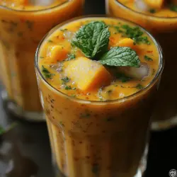 Tropical Bliss Peach Mango Yogurt Smoothie Recipe
