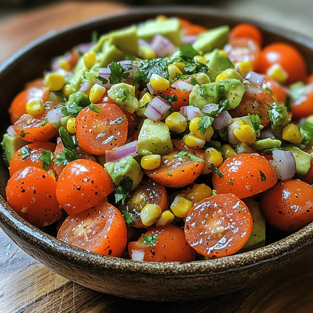 As the days grow longer and the temperatures rise, there's nothing quite as refreshing as a vibrant summer salad. The Summer Fresh Tomato Corn Avocado Salad is a celebration of the season’s best produce, combining juicy tomatoes, sweet corn, creamy avocados, and bright herbs for a dish that’s not only visually stunning but also packed with flavor. This salad is the perfect way to utilize fresh ingredients available during the summer months, providing a burst of color and nutrients that can enliven any meal.