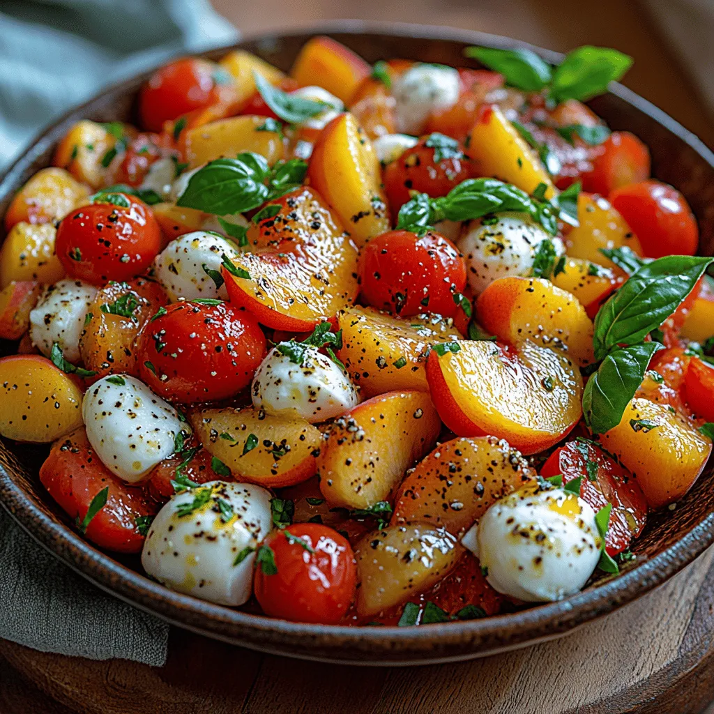 As the sun shines brighter and the days grow longer, the allure of summer salads becomes irresistible. These vibrant dishes not only showcase the season's freshest produce but also offer a delightful way to stay cool while nourishing the body. Among these culinary gems is the Creamy Peach Tomato Salad, a refreshing medley that epitomizes summer's bounty. This salad combines the sweetness of juicy peaches with the savory goodness of ripe tomatoes, creating a harmonious balance of flavors that will tantalize your taste buds.