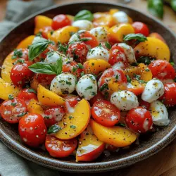 As the sun shines brighter and the days grow longer, the allure of summer salads becomes irresistible. These vibrant dishes not only showcase the season's freshest produce but also offer a delightful way to stay cool while nourishing the body. Among these culinary gems is the Creamy Peach Tomato Salad, a refreshing medley that epitomizes summer's bounty. This salad combines the sweetness of juicy peaches with the savory goodness of ripe tomatoes, creating a harmonious balance of flavors that will tantalize your taste buds.