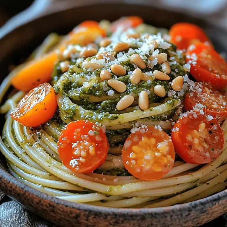 Lemon Basil Pesto Pasta is a delightful dish that perfectly encapsulates the essence of fresh, vibrant flavors. It combines the aromatic qualities of fresh basil with the zesty brightness of lemon, creating a refreshing twist on the traditional pesto pasta. This dish is not only a celebration of summer ingredients but also a versatile option that can be enjoyed for lunch, dinner, or even as a side dish for gatherings and special occasions. Whether you’re whipping it up for a casual family dinner or serving it at a festive gathering, Lemon Basil Pesto Pasta is sure to impress with its exquisite flavor profile and appealing presentation.