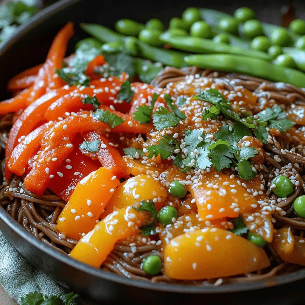 Spicy Soba Noodle Stir Fry is a vibrant and flavorful dish that blends the rich culinary traditions of Japan with the bold, zesty notes of Asian cuisine. Soba noodles, made primarily from buckwheat flour, have a unique earthy flavor and a slightly chewy texture, making them an excellent base for stir fries. Originating from Japan, soba noodles have been enjoyed for centuries, often served chilled with dipping sauces or in hot broths. However, their versatility allows them to shine in a variety of dishes, including this spicy stir fry that packs a punch.